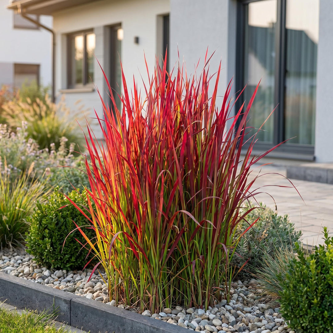 24x Imperata cylindrica Red Baron Japanese blood grass in 11cm pots - view 5