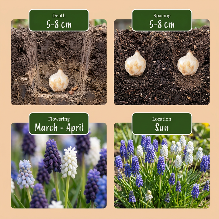 400x Muscari Magic mix - Muscari Magic mix - Divers - Bulbe naturalisant - Calibre 7/8