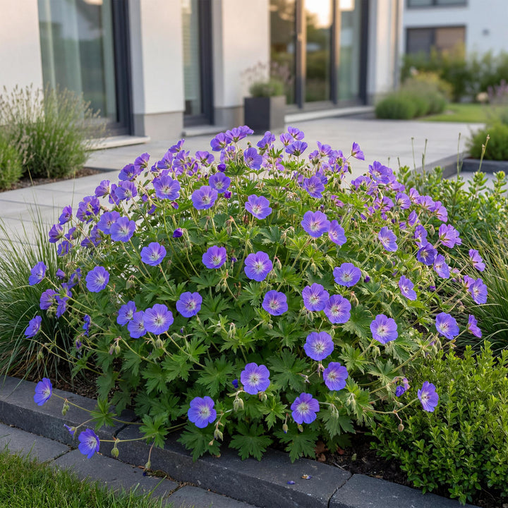 12 Geranium 'Rozanne' cranesbill plants in 11cm pots, 15-25cm tall - view 5