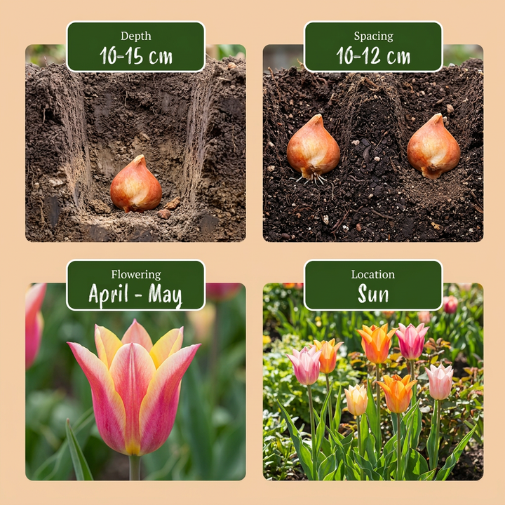 Tulipa Ballade mix bulbs, pack of 96, image 4