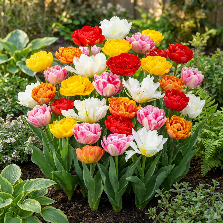 240x Tulipa Double mix - Tulipe double en mélange - Divers - Floraison printanière - Calibre 11/13
