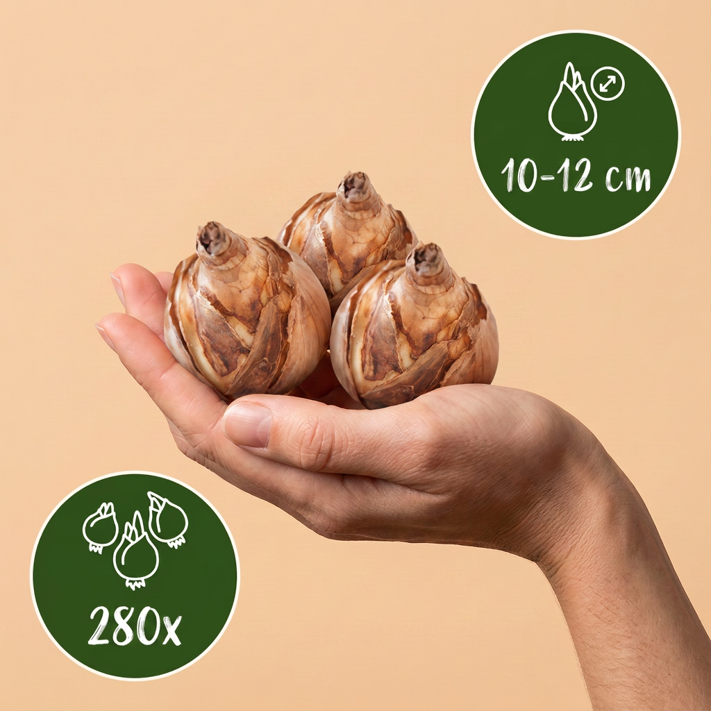 280x Bulb Dry Garden - Bulbes pour jardin sec - Divers - Floraison estivale - Calibre 10/12