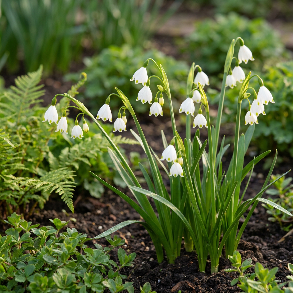 320x Leucojum Aestivum - Nivéole d'été - Blanc - Floraison printanière - Calibre 8/9
