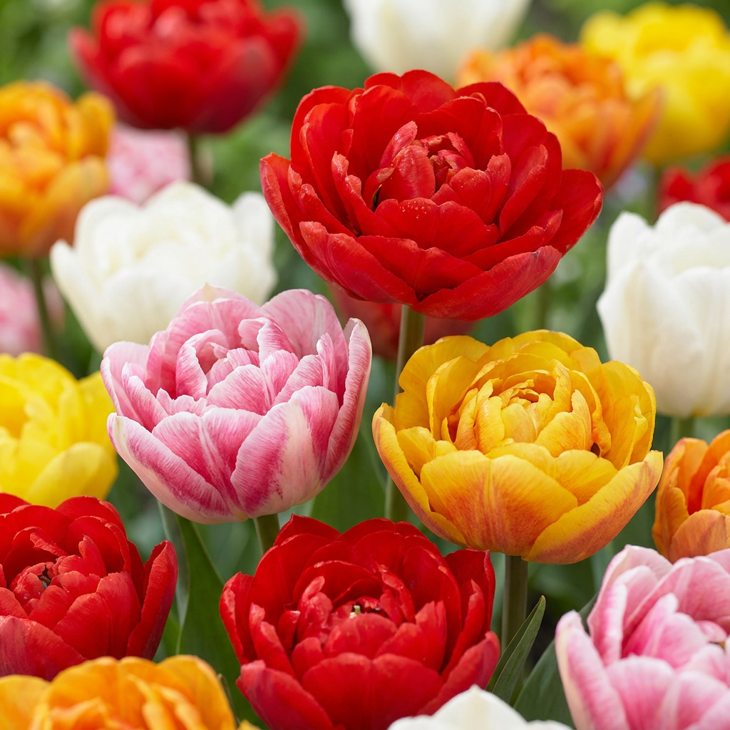 240x Tulipa Double mix - Tulipe double en mélange - Divers - Floraison printanière - Calibre 11/13