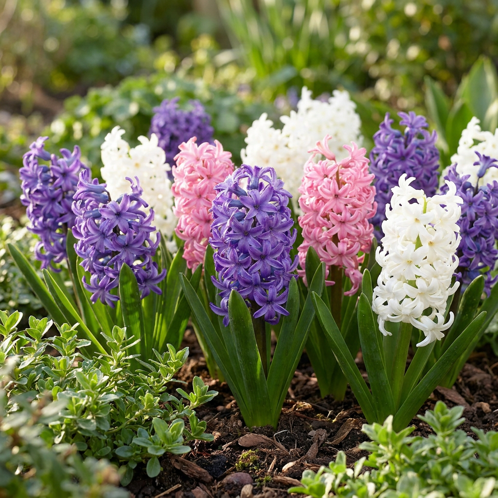 80x Hyacinthus Pastel mix - Jacinthe Pastel mix - Pastel - Floraison printanière - Calibre 14/15