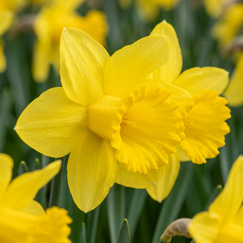 120x Narcissus Carlton - Jonquille Carlton - Jaune - Floraison printanière - Calibre 12/14