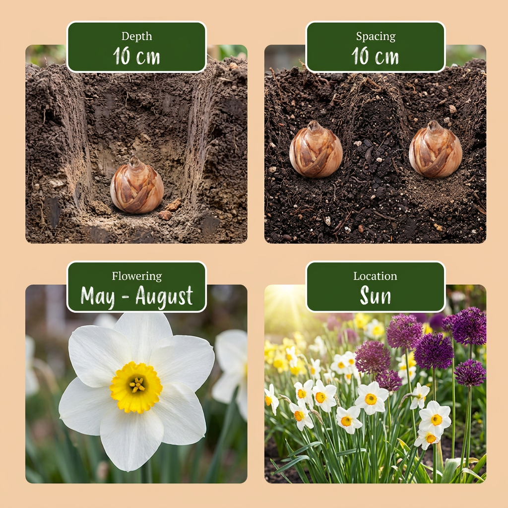 280x Bulb Dry Garden - Bulbes pour jardin sec - Divers - Floraison estivale - Calibre 10/12