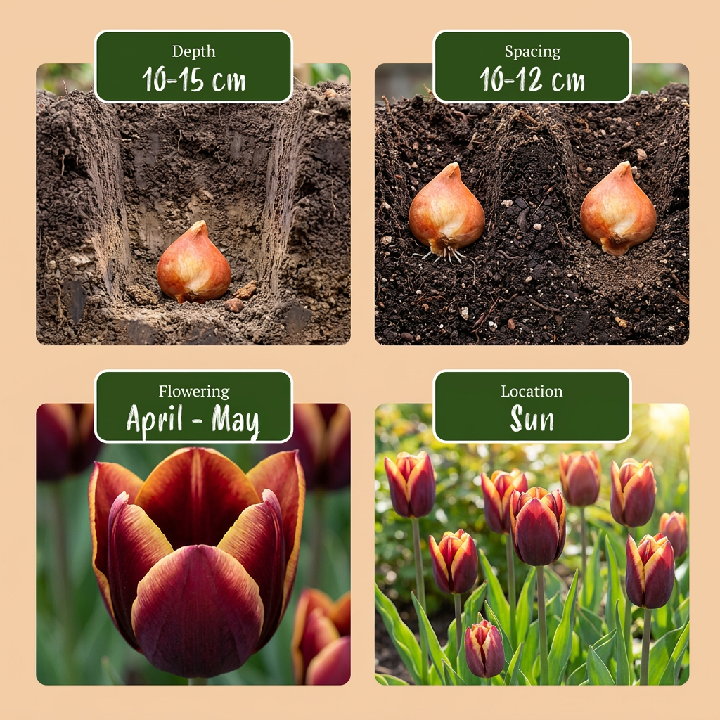 120x Tulipa My Favourite Topping - Tulipe My Favourite Topping - Divers - Floraison printanière - Calibre 11/12