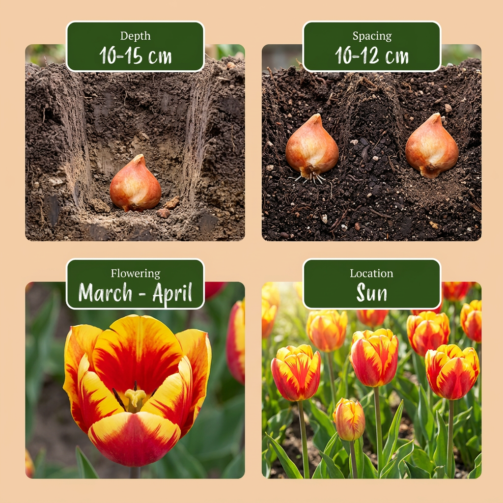 280x Tulipa Triumph mix - Tulipe Triumph mix - Divers - Floraison printanière - Calibre 11/17