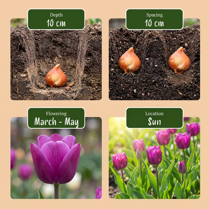 1000x Bulb Garden Mix - Mélange de bulbes pour jardin - Divers - Floraison estivale - Calibre 10/12