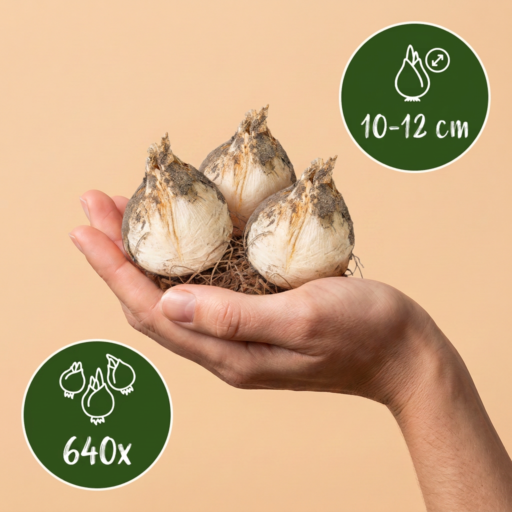 640x Bulb Garden Allium - Ail d'ornement - Divers - Floraison estivale - Calibre 10/12