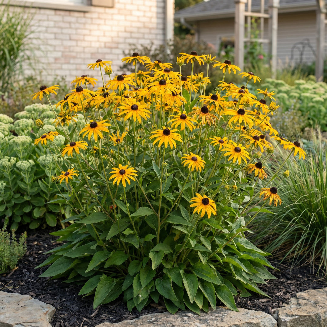 Pack of 24 Rudbeckia fulgida 'Goldsturm' black-eyed Susan plants in 11cm pots - view 6