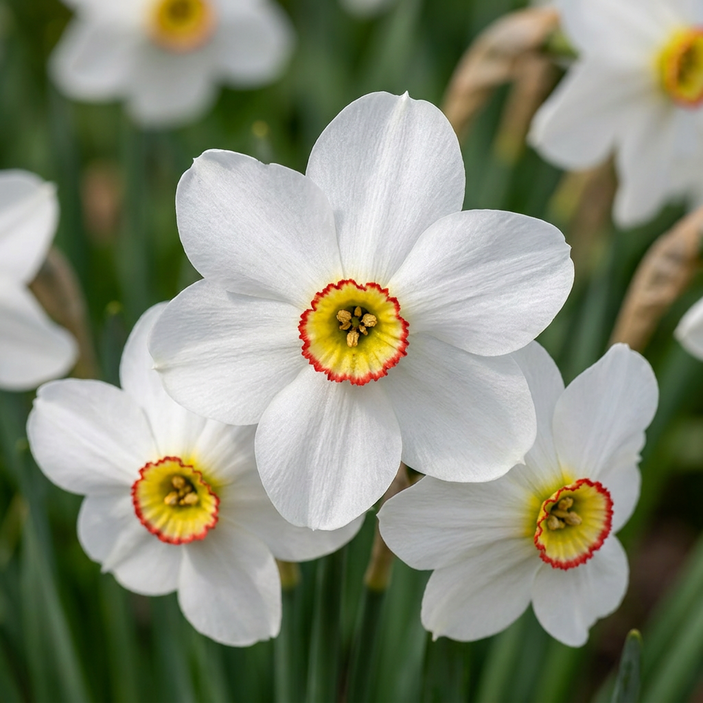 240x Narcissus Recurvus - Narcisse à pétales recourbés - Blanc - Floraison printanière - Calibre 10/12