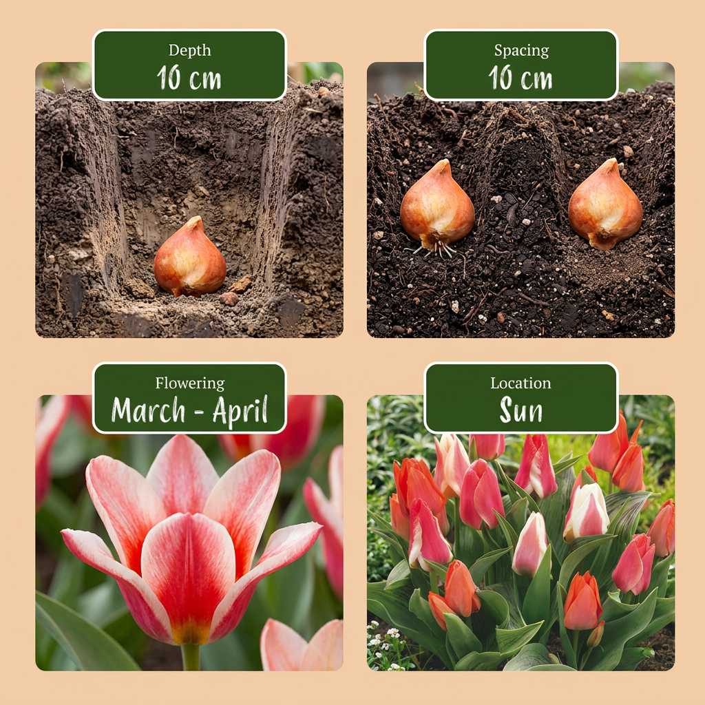 120x Tulipa Greigii mix - Tulipe de Greig en mélange - Divers - Floraison printanière - Calibre 11/12