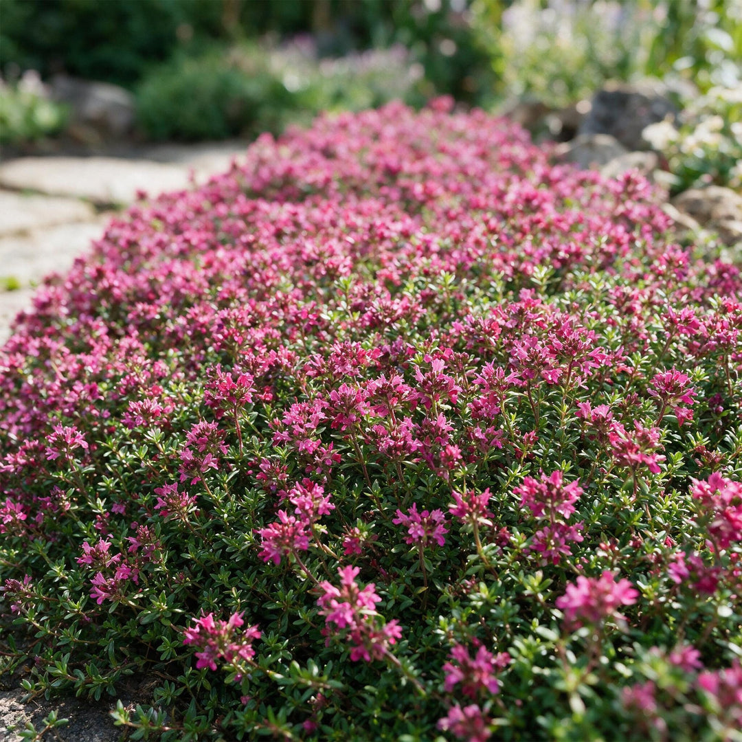 Pack of 24 Thymus praecox 'Red Carpet' creeping thyme plants in 11cm pots - view 5