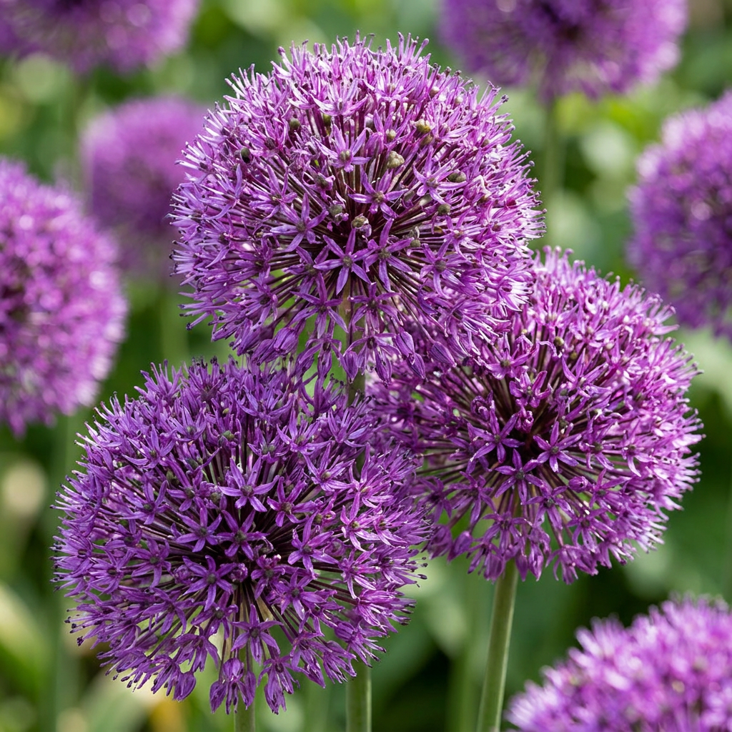 120x Allium Purple Sensation - Ail d'ornement 'Purple Sensation' - Violet - Floraison estivale - Calibre 10/12