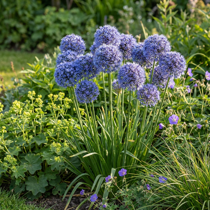 320x Allium Caeruleum - Ail bleu - Bleu - Floraison estivale - Calibre 4/5