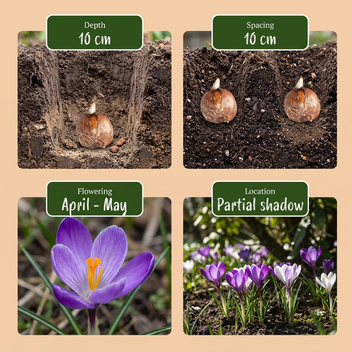 400x Bulb Shade Garden - Jardin d'ombre aux bulbes - Divers - Floraison estivale - Calibre 10/12