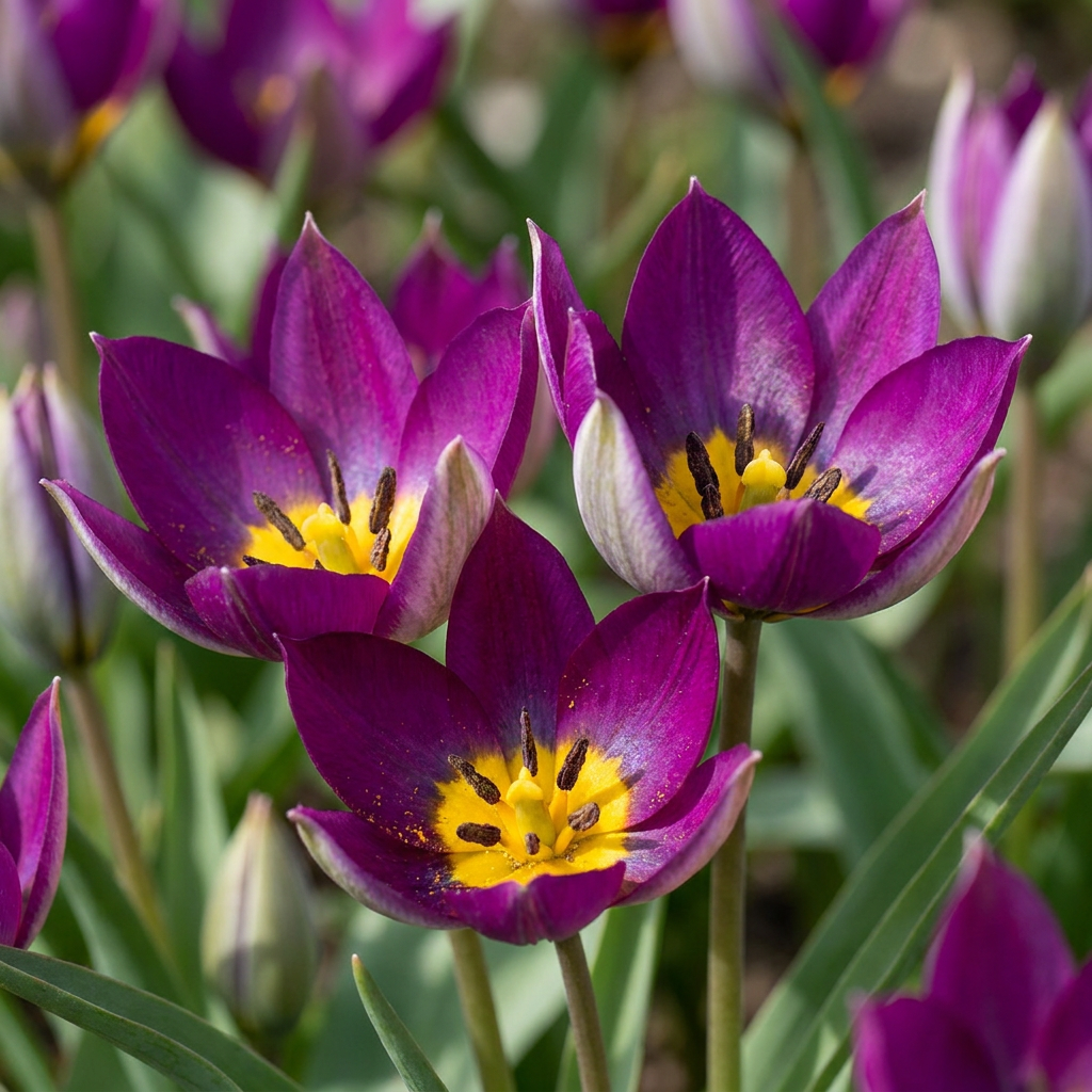 200x Tulipa Persian Pearl - Tulipe Persian Pearl - Violet - Floraison printanière - Calibre 6/7