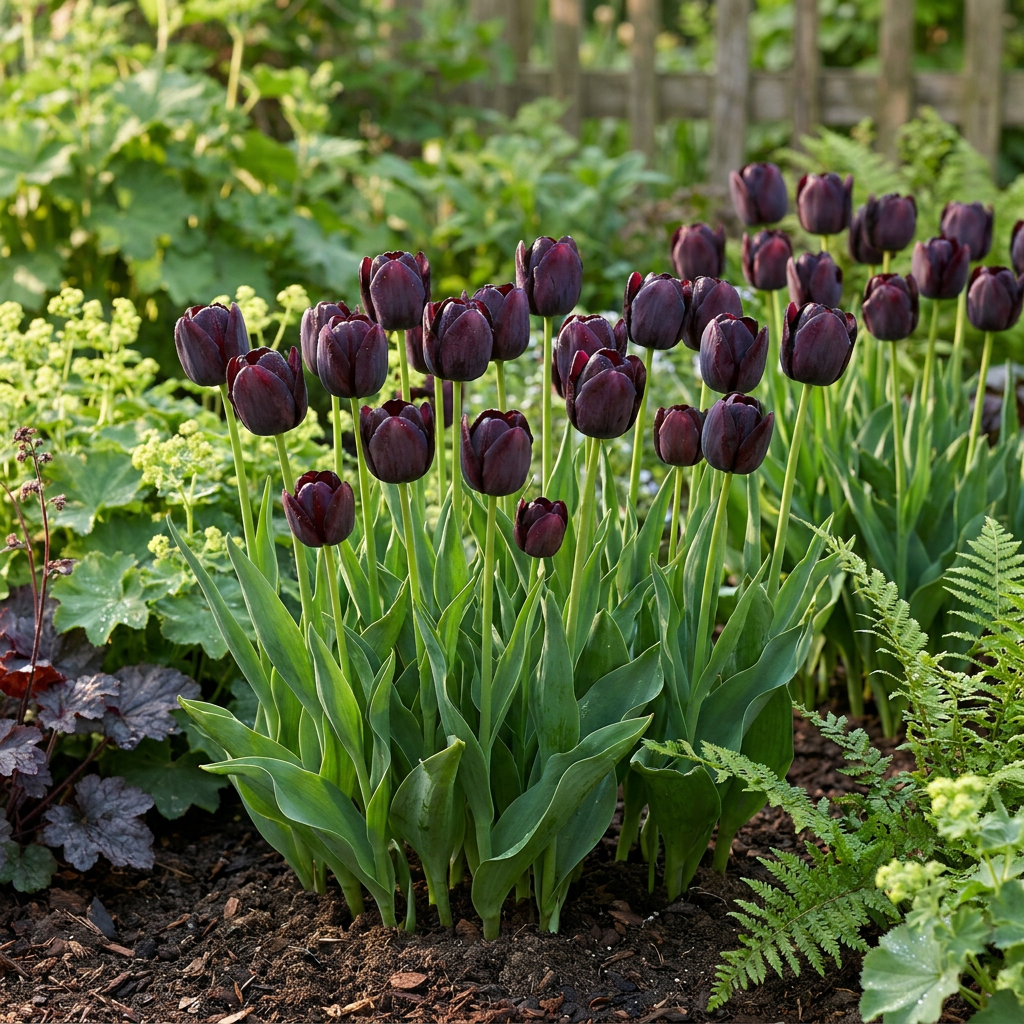 280x Tulipa Black - Tulipe noire - Noir - Floraison printanière - Calibre 10/11