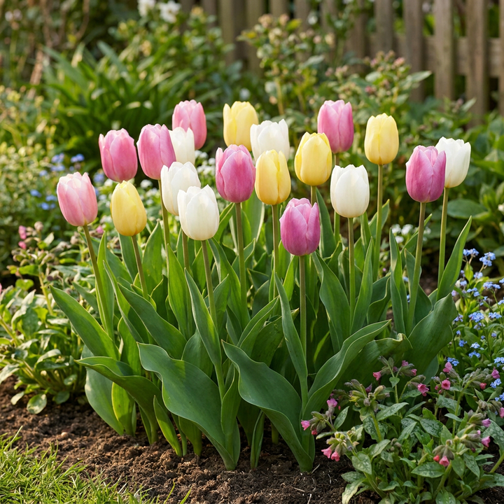 96x Tulipa Sorbet mix - Tulipe Sorbet mix - Divers - Floraison printanière - Calibre 11/12