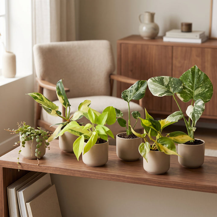 Baby Tropical Mix, six tropical houseplants in 6cm pots, image 3