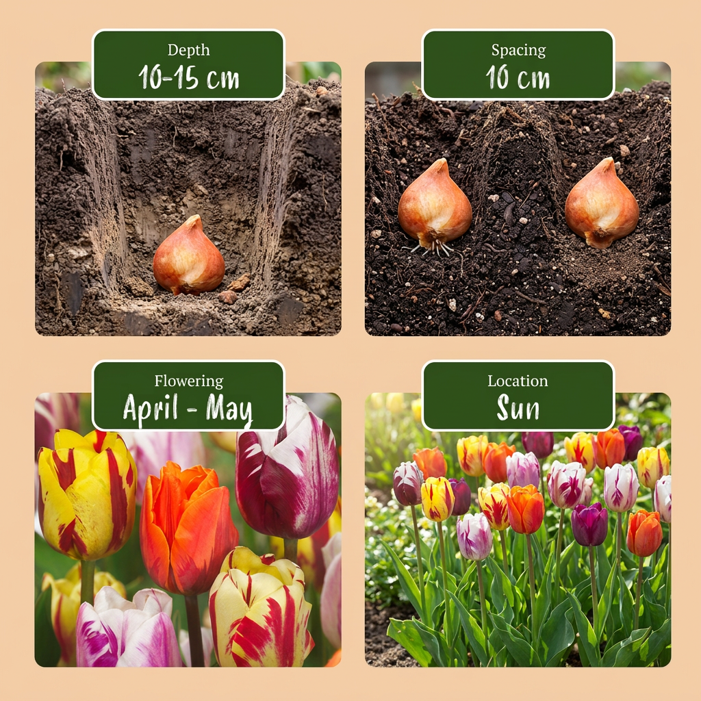 Tulipa Flaming Beauty Mix bulbs, pack of 120, image 4