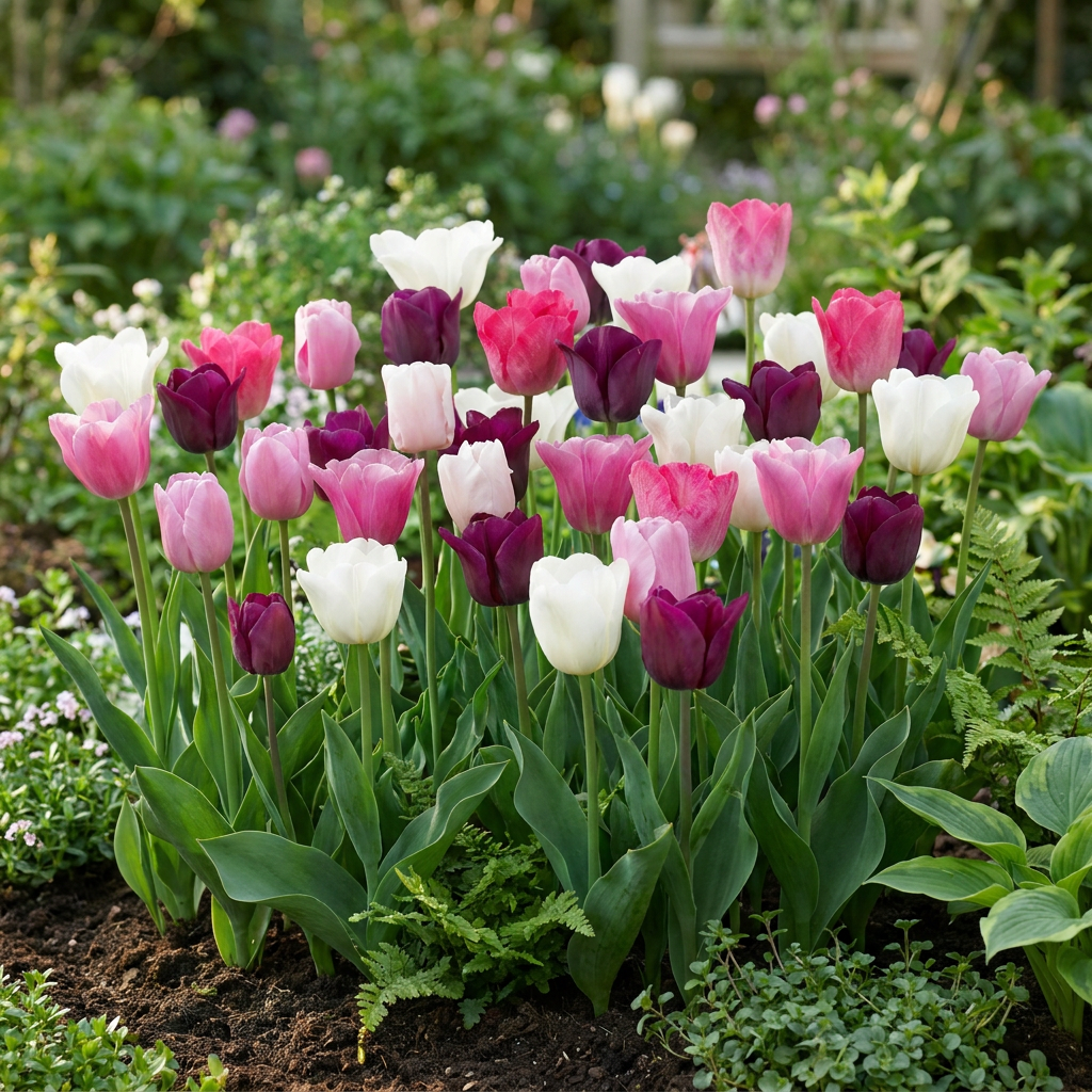 280x Tulipa Pastel mix - Tulipe mélange pastel - Divers - Floraison printanière - Calibre 11/15