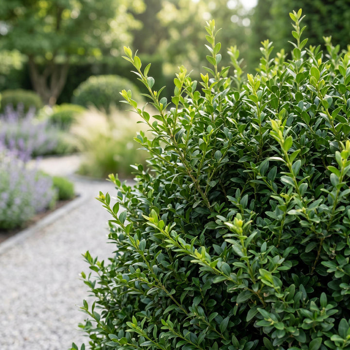 16x Buxus sempervirens boxwood hedging plants in 9cm pots - view 6