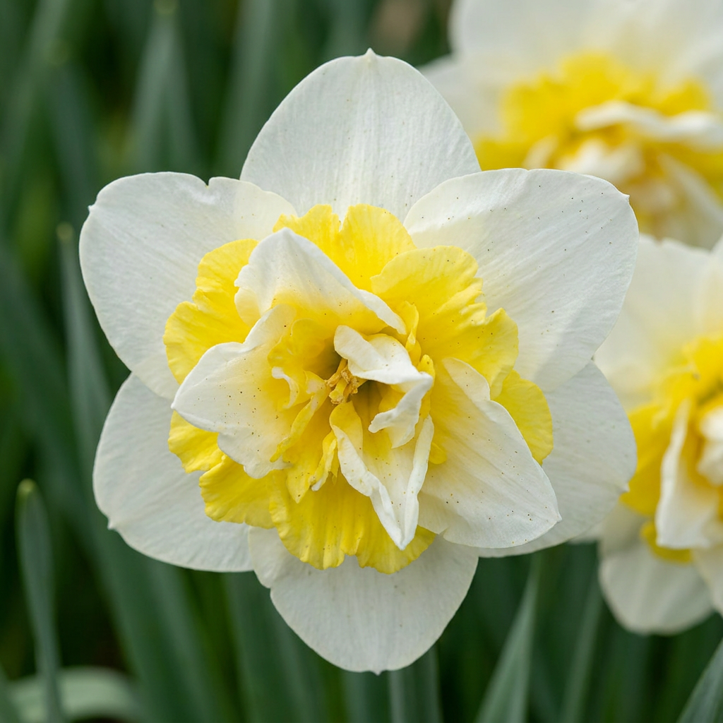 80x Narcissus Ice King - Jonquille Ice King - Blanc et Jaune - Floraison printanière - Calibre 12/14