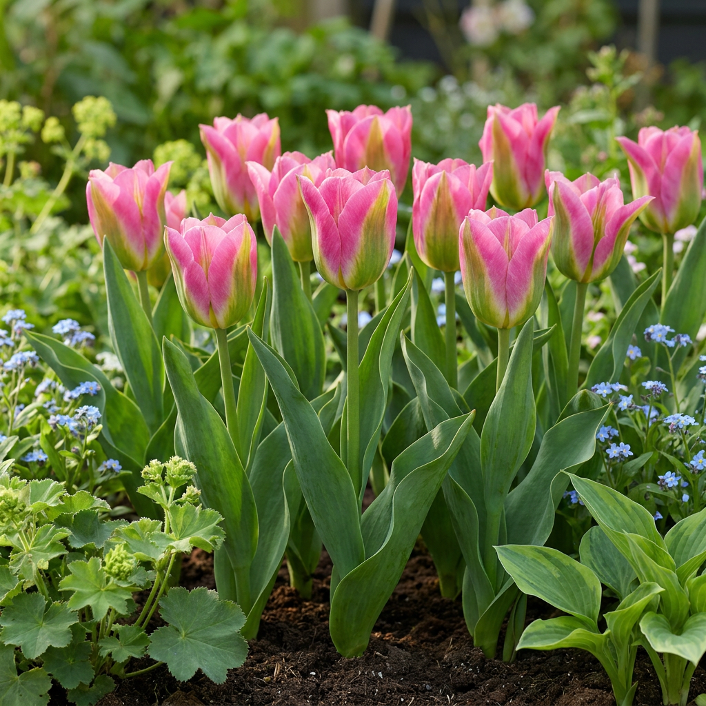 96x Tulipa Striped Crown - Tulipe Striped Crown - Divers - Floraison printanière - Calibre 11/12