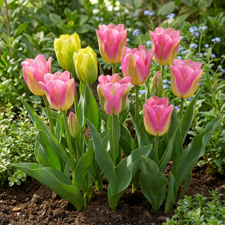 96x Tulipa Strawberry Lemonade - Tulipe Strawberry Lemonade - Divers - Floraison printanière - Calibre 11/12