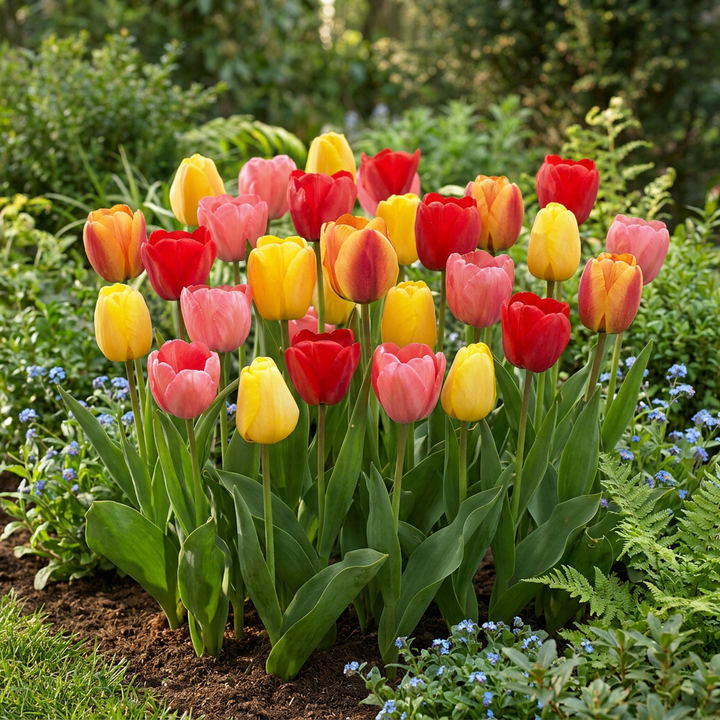 320x Tulipa Darwin Hybride mix - Tulipe hybride Darwin en mélange - Divers - Floraison printanière - Calibre 10/12