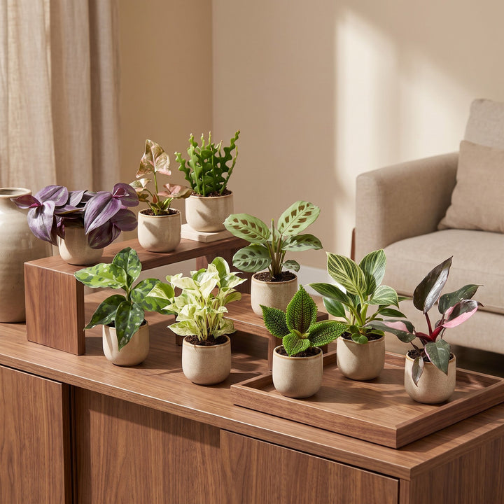 Baby Plants Surprise Box, 9 mixed tropical plants in 6cm pots, image 3