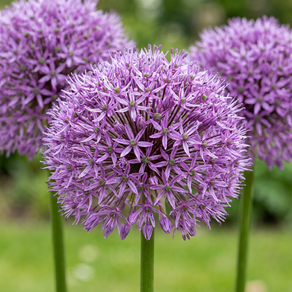64x Allium Gladiator - Ail ornemental Gladiator - Violet - Floraison estivale - Calibre 16/18