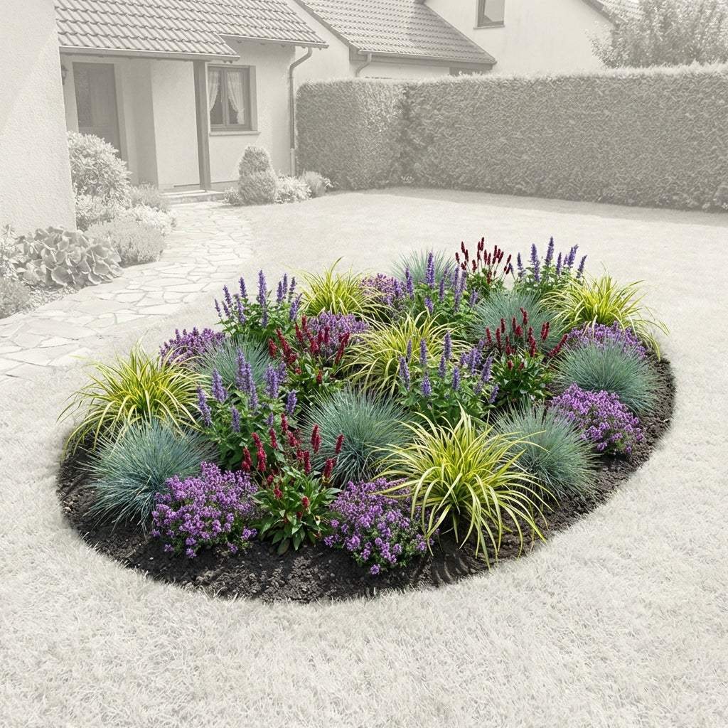Perennial Border Package Naples — healthy root ball and nursery pot ready to ship from Ireland