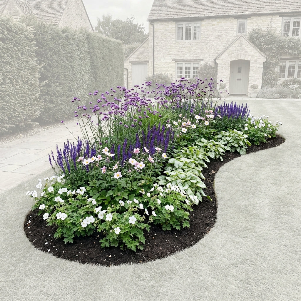 Perennial Border Package Salzburg — healthy root ball and nursery pot ready to ship from Ireland